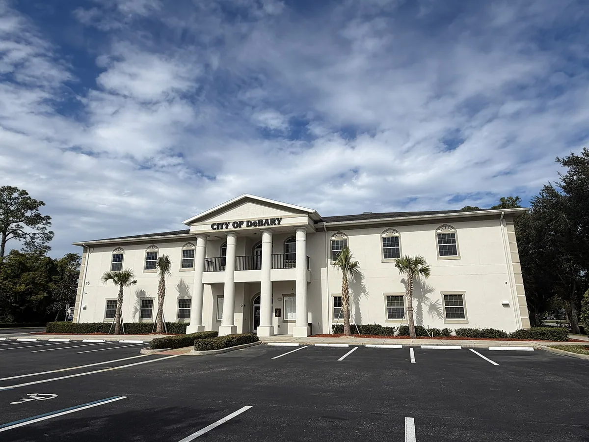 City of DeBary city hall building in DeBary, FL