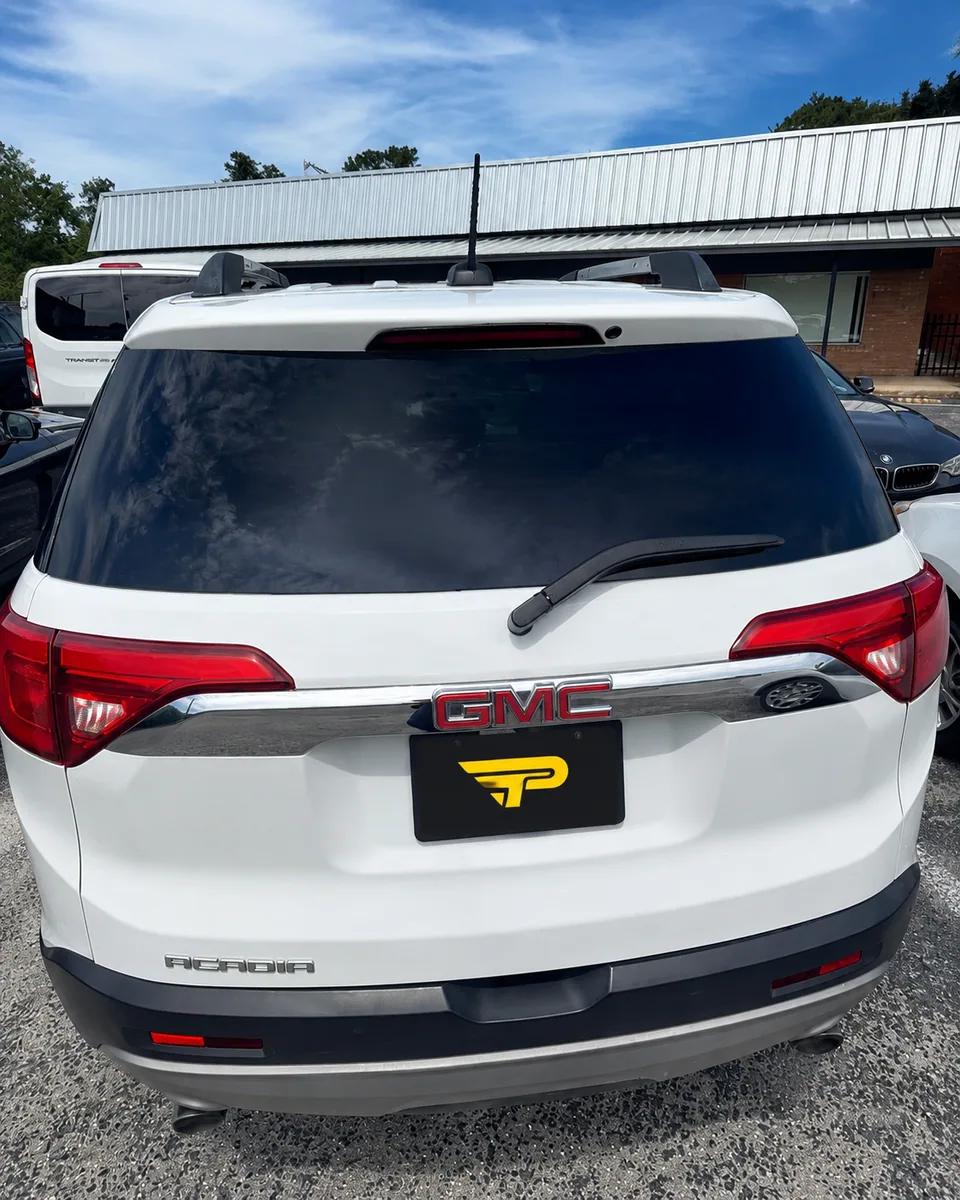 After back glass replacement on a GMC Acadia in Orlando FL by Proset Auto Glass