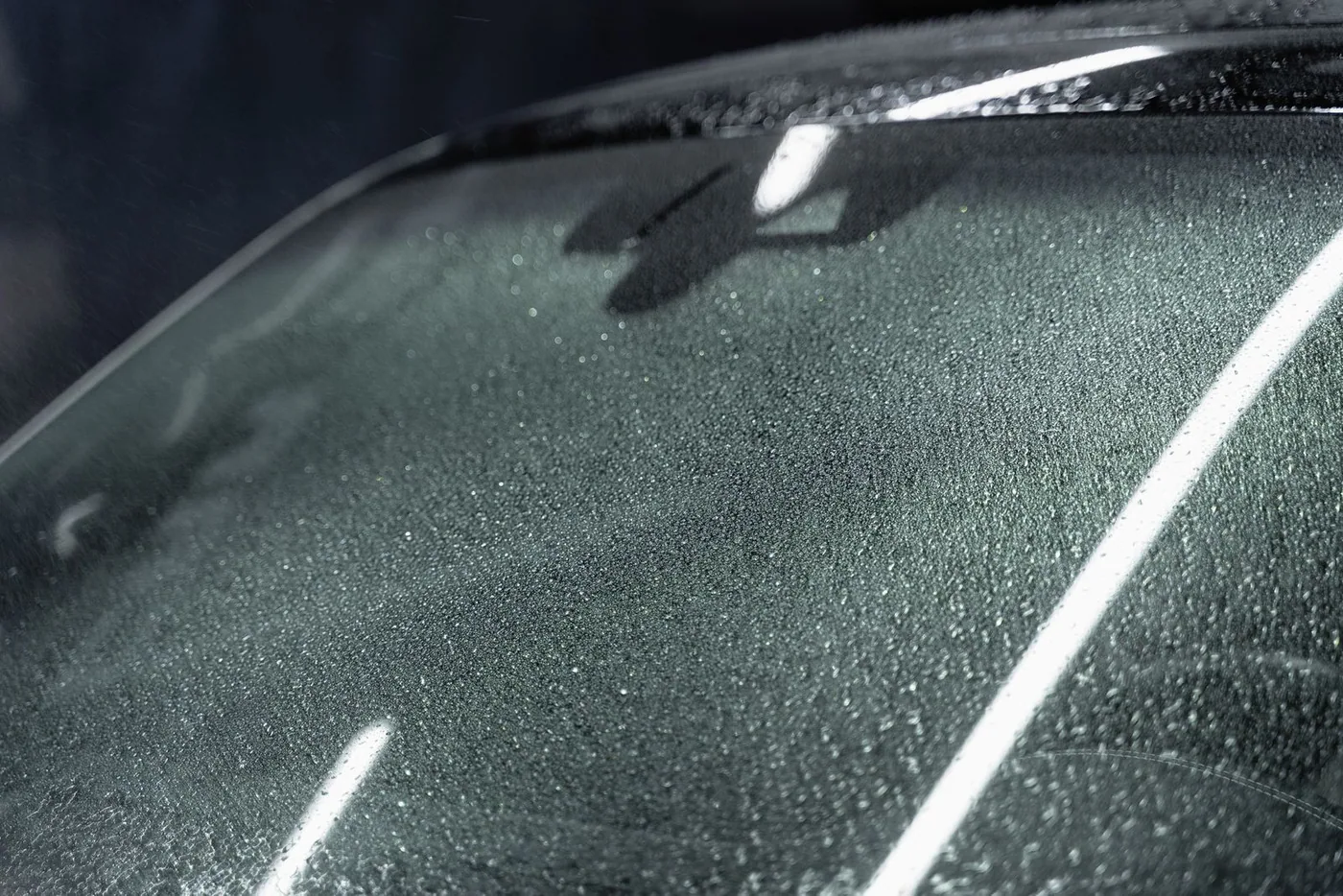 Close-up of a clean automotive windshield in Lake Mary, FL